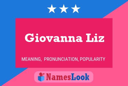 Giovanna Liz Name Poster