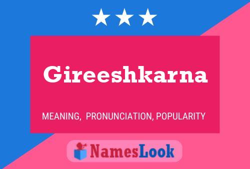 Gireeshkarna Name Poster