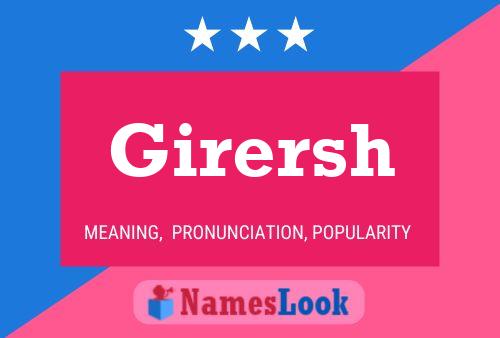 Girersh Name Poster