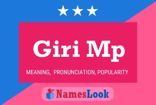 Giri Mp Name Poster