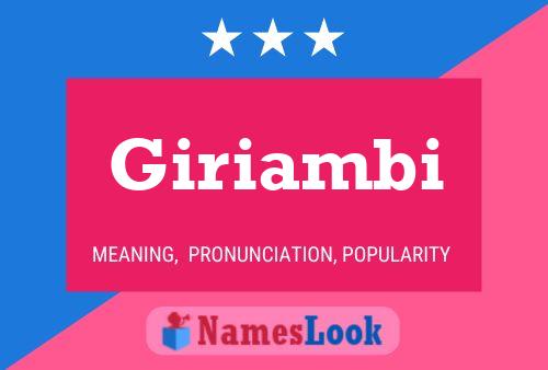 Giriambi Name Poster