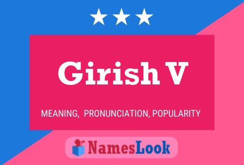 Girish V Name Poster