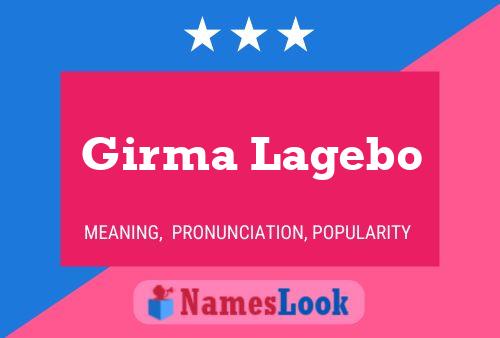 Girma Lagebo Name Poster