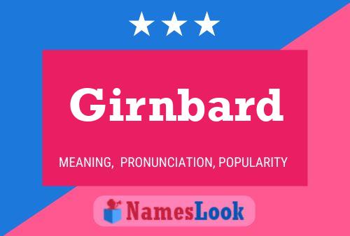 Girnbard Name Poster