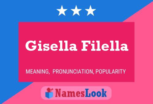 Gisella Filella Name Poster