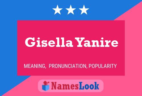 Gisella Yanire Name Poster