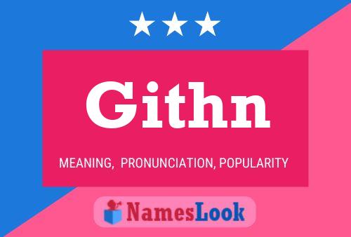 Githn Name Poster