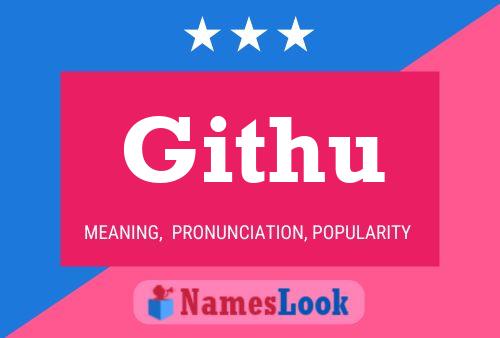 Githu Name Poster