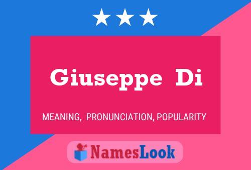 Giuseppe  Di Name Poster