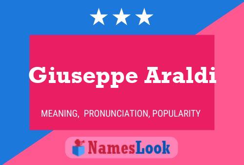 Giuseppe Araldi Name Poster