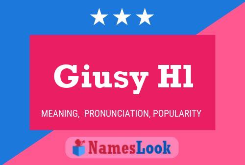 Giusy Hl Name Poster