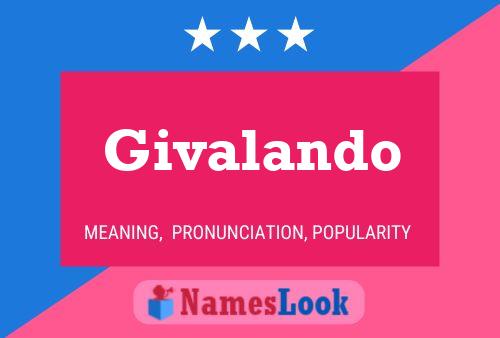 Givalando Name Poster