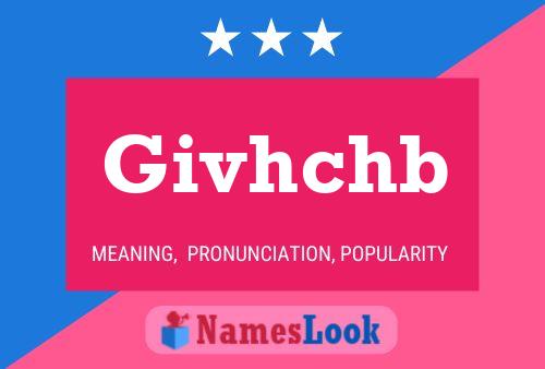 Givhchb Name Poster