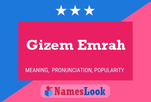 Gizem Emrah Name Poster