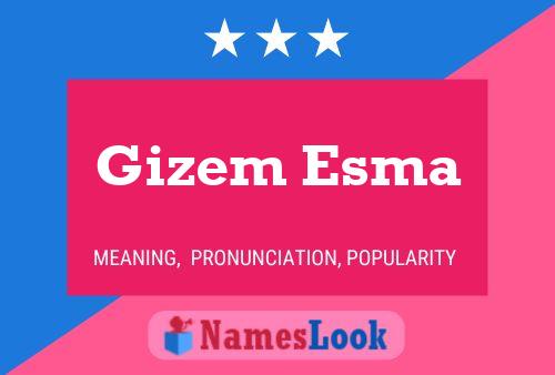 Gizem Esma Name Poster