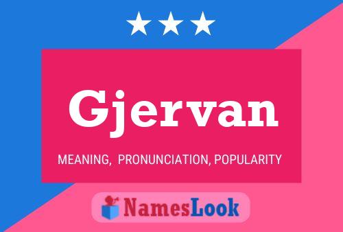 Gjervan Name Poster