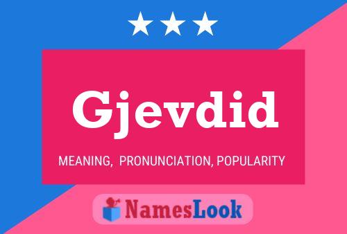 Gjevdid Name Poster