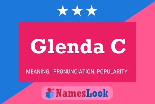 Glenda C Name Poster