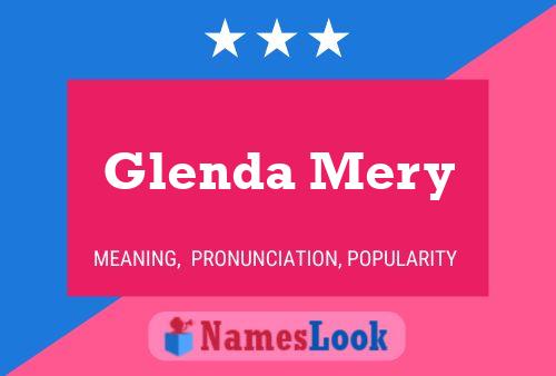 Glenda Mery Name Poster