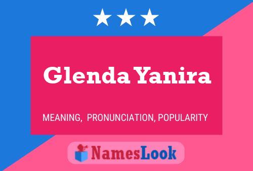 Glenda Yanira Name Poster