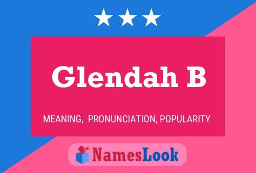 Glendah B Name Poster