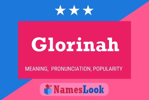 Glorinah Name Poster