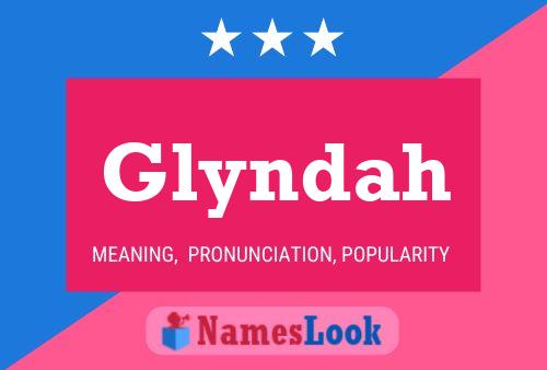 Glyndah Name Poster