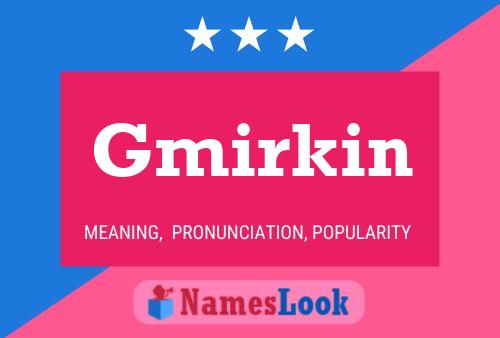 Gmirkin Name Poster