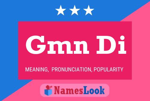 Gmn Di Name Poster