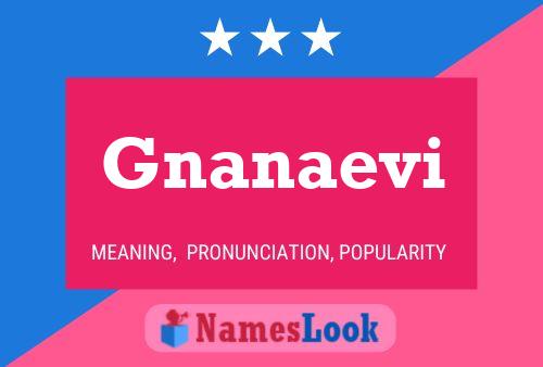 Gnanaevi Name Poster