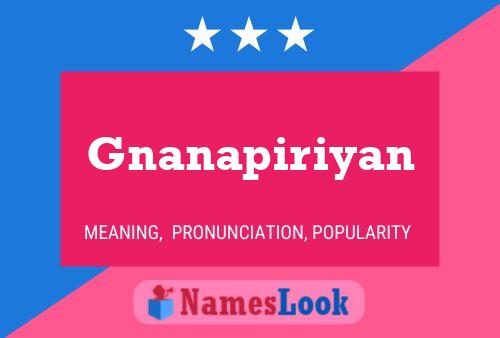 Gnanapiriyan Name Poster