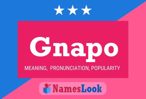 Gnapo Name Poster