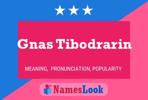 Gnas Tibodrarin Name Poster