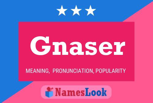 Gnaser Name Poster