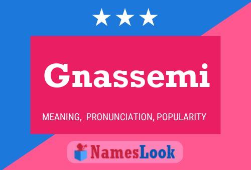 Gnassemi Name Poster