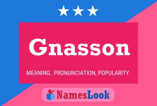 Gnasson Name Poster