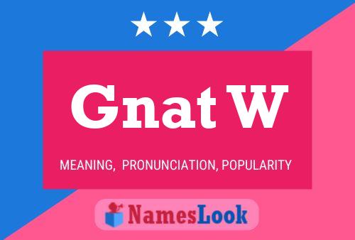 Gnat W Name Poster