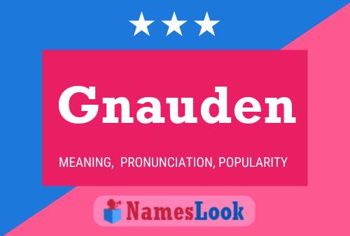 Gnauden Name Poster