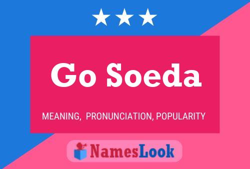 Go Soeda Name Poster