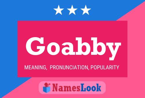 Goabby Name Poster