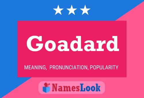 Goadard Name Poster