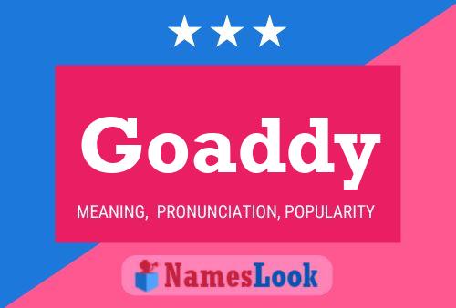 Goaddy Name Poster