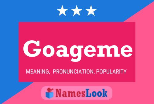 Goageme Name Poster