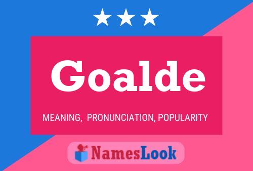 Goalde Name Poster