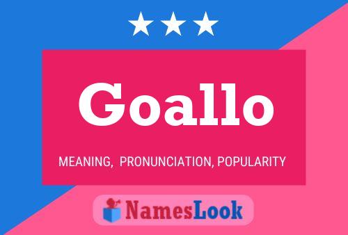 Goallo Name Poster