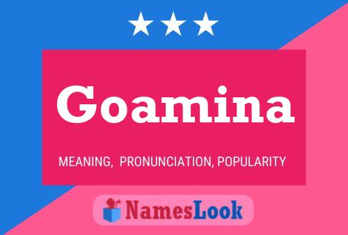 Goamina Name Poster