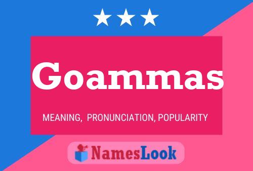 Goammas Name Poster