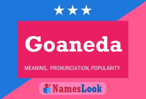 Goaneda Name Poster