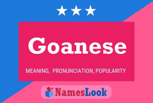 Goanese Name Poster