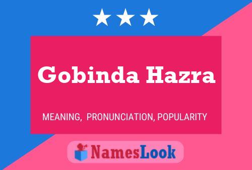 Gobinda Hazra Name Poster